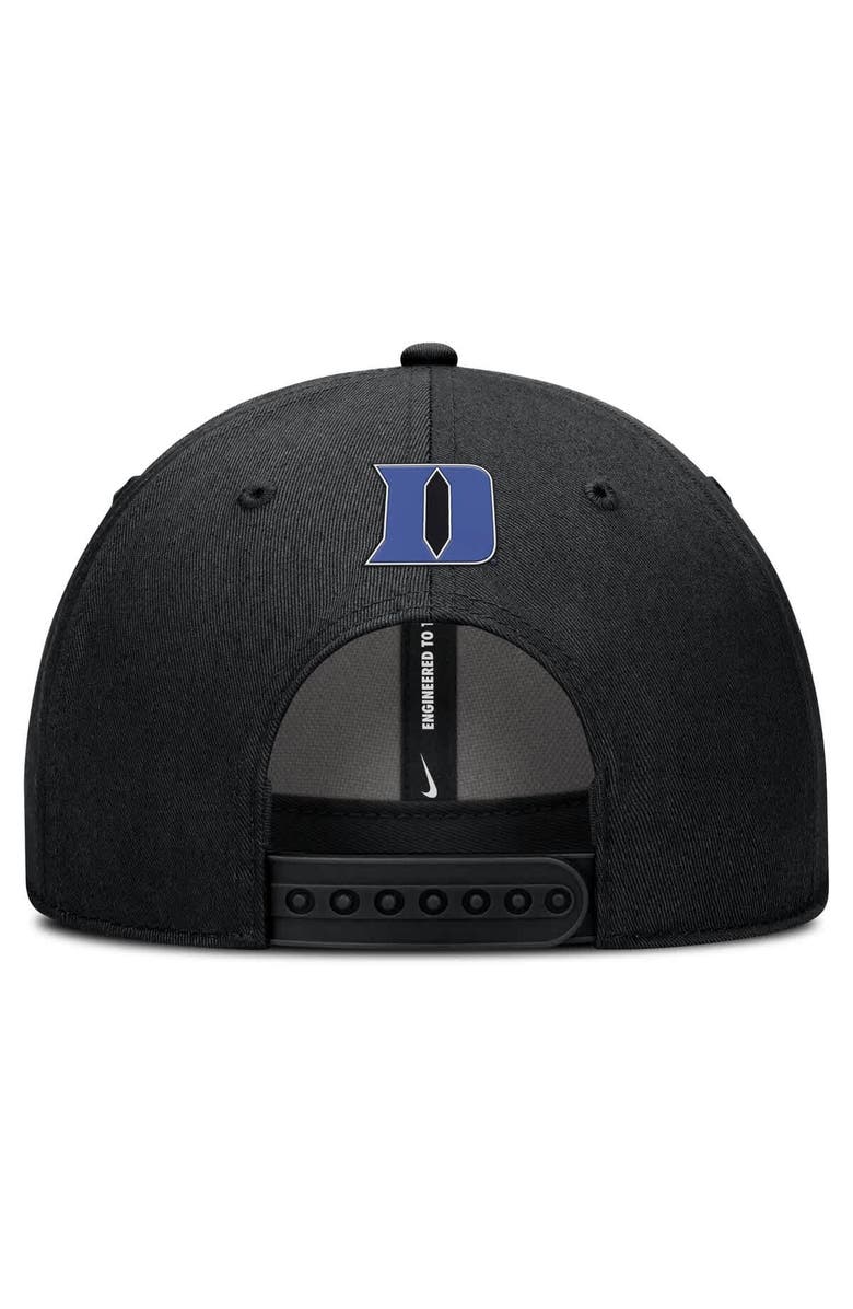 Nike Men's Nike Black Duke Blue Devils Rise Practice Adjustable Hat, Alternate, color, Black