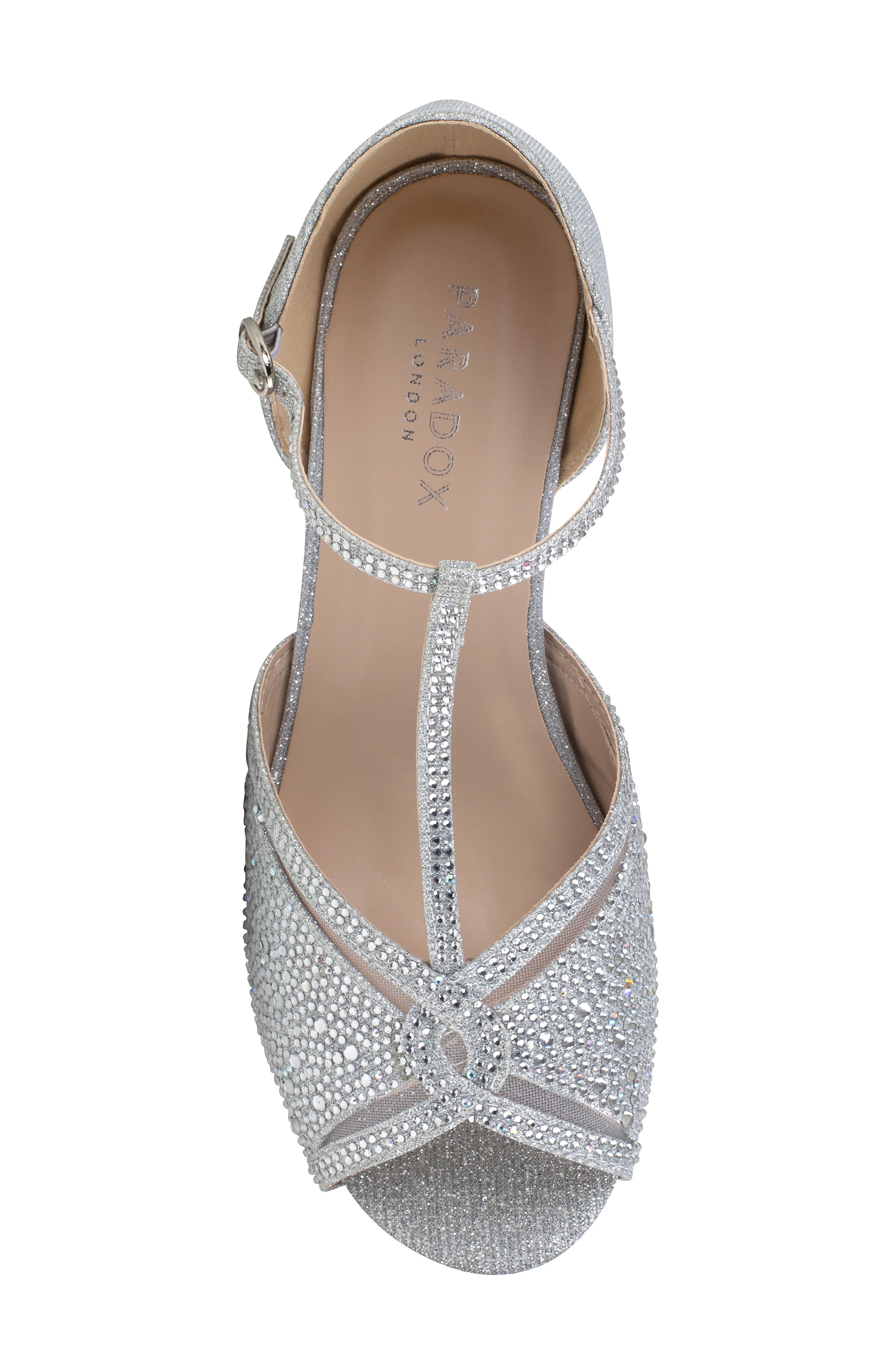 Paradox London Pink Janelle Wedge Sandal, Alternate, color, Silver