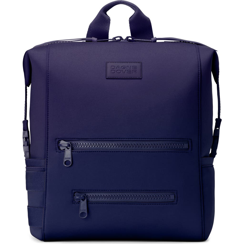 Dagne Dover Indi Large Water Resistant Scuba Knit Diaper Backpack In Blue