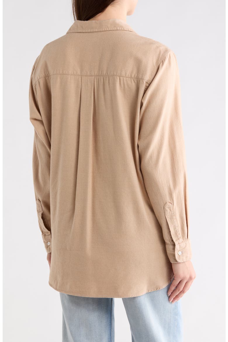 Cotton Button-Up Shirt, Alternate, color, BEIGE