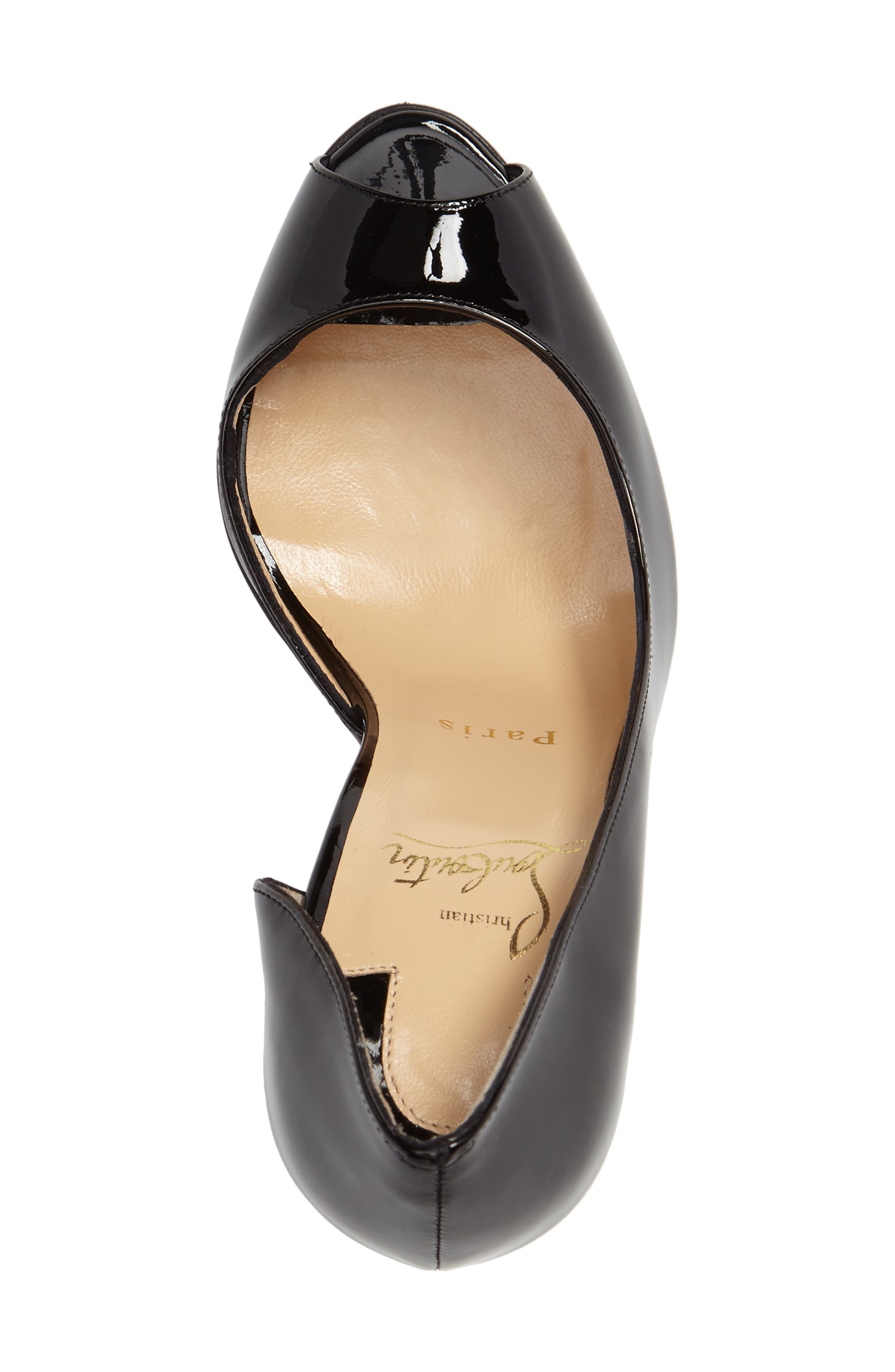 Christian Louboutin Demi Half d'Orsay Peep Toe Pump, Alternate, color, 