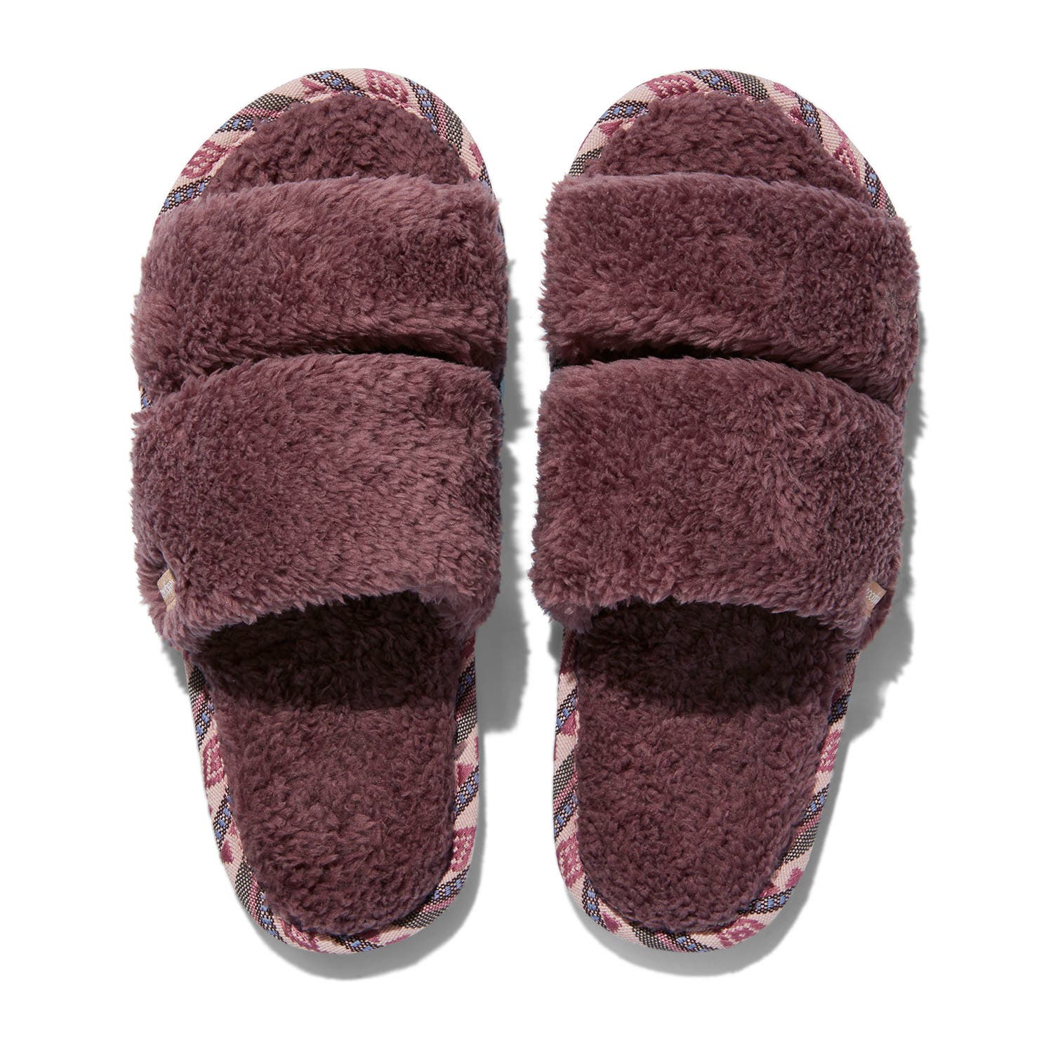 Feelgoodz Womens Equinox Double Strap Slippers / House Shoes, Alternate, color, Mulberry