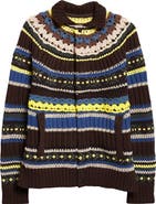 Sacai Mix Knit Cardigan