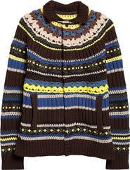 Sacai Mix Knit Cardigan