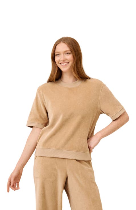 Organic Cotton Pure Velour Sweatshirt Tee