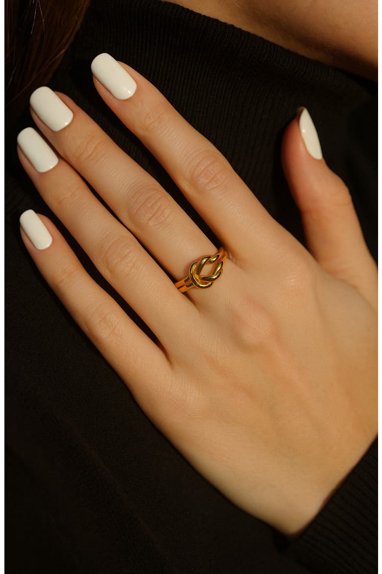 Two-Tone Adjustable Parallel Band Ring, Alternate, color, GOLD