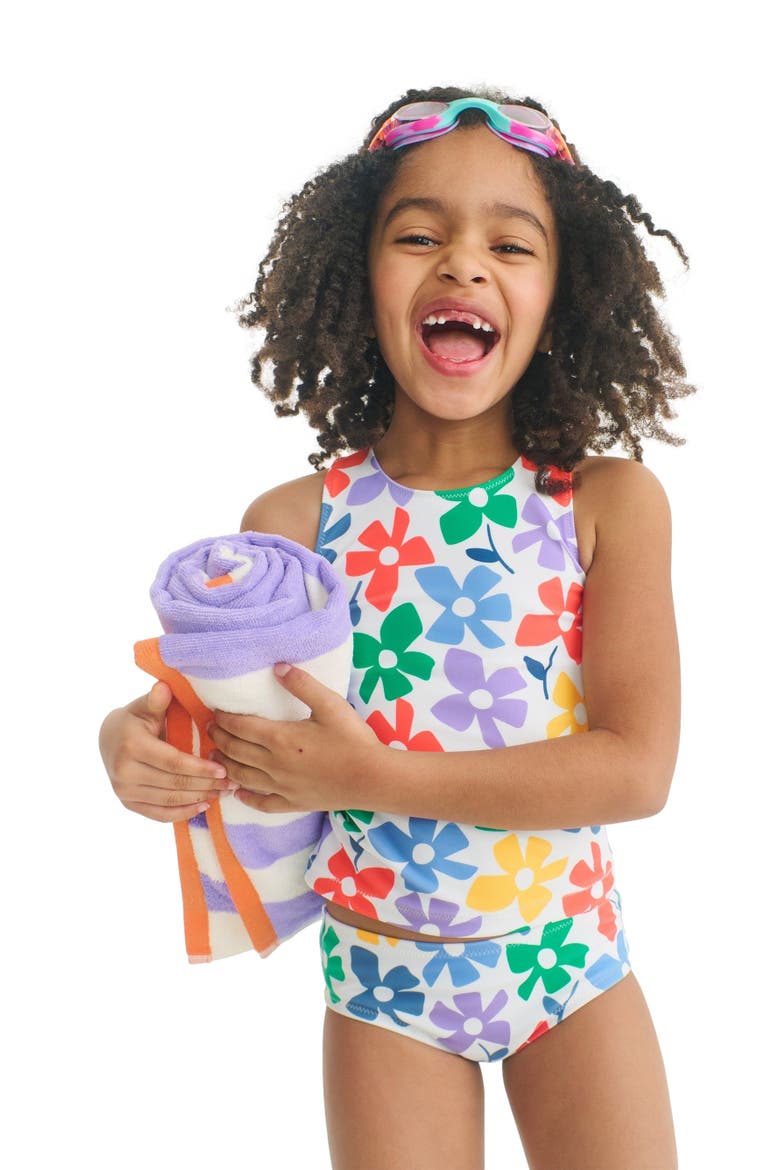 Kids Swim Tank, Alternate, color, Multi Spring Blooms