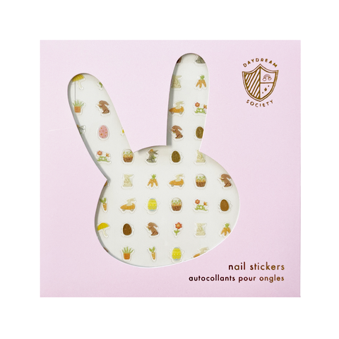 Bunnies In The Garden  Nail Stickers