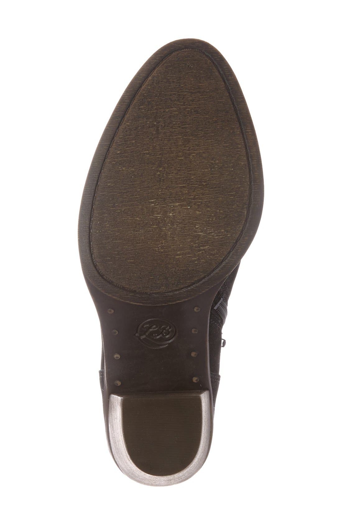 'Eller' Bootie, Alternate, color, BLACK/ BLACK LEATHER
