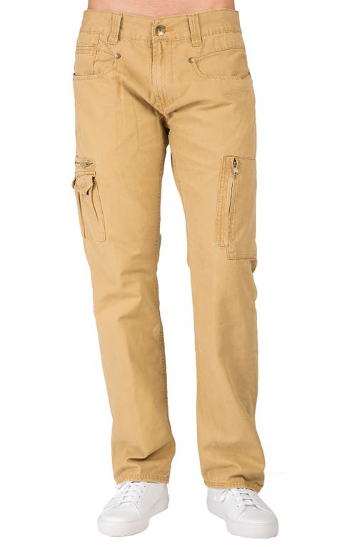 Level 7 Cargo Jeans In Brown