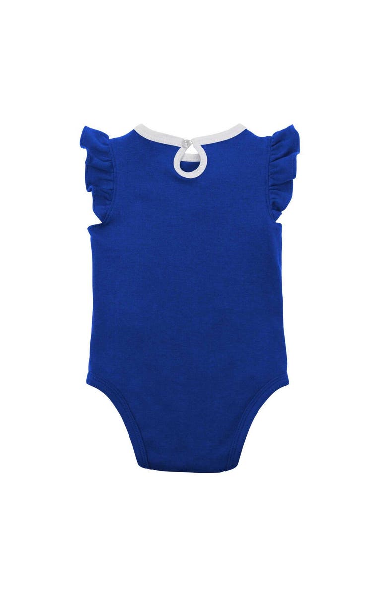 Outerstuff Infant Royal/Heather Gray Los Angeles Dodgers Little Fan Two-Pack Bodysuit Set, Alternate, color, 