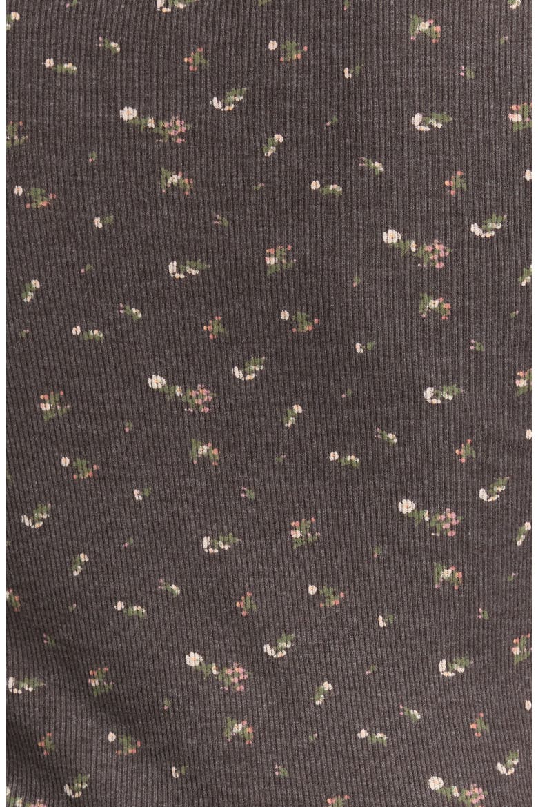 Rib Henley Top, Alternate, color, BLACK FLORAL