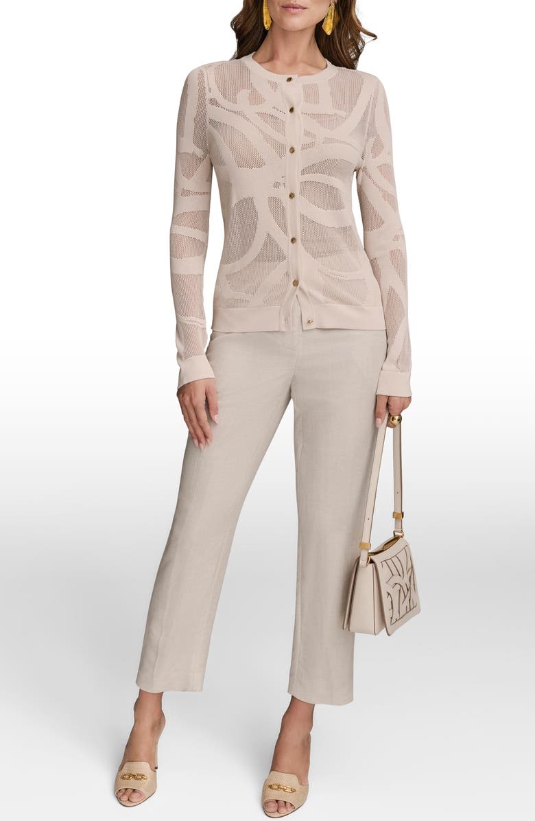 Donna Karan New York Open Stitch Cardigan, Alternate, color,