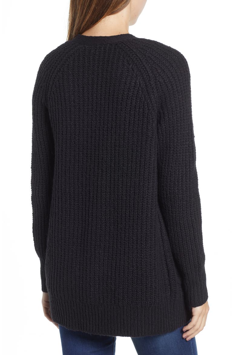 Grandpa Cardigan, Alternate, color, BLACK