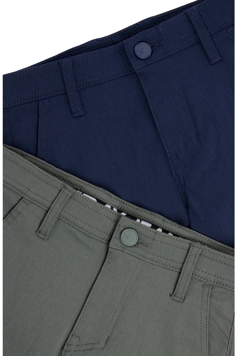 Kids' 2-Pack Flex Shorts, Alternate, color, OLIVE/ NAVY