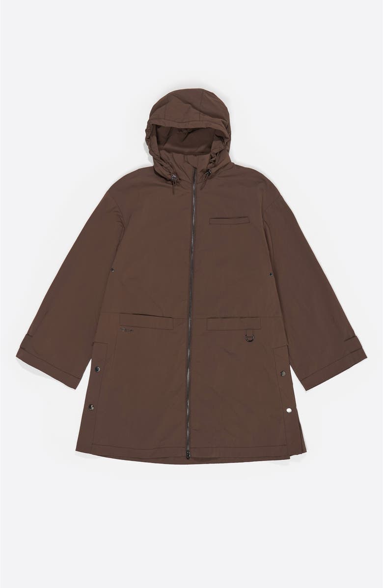 Bimba y Lola A-Line Trench, Alternate, color, Dark Brown