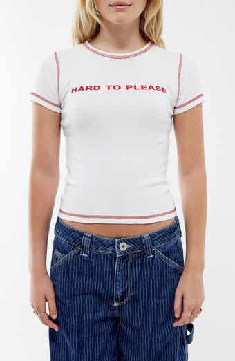 BDG Urban Outfitters Hard to Please Graphic Baby Tee