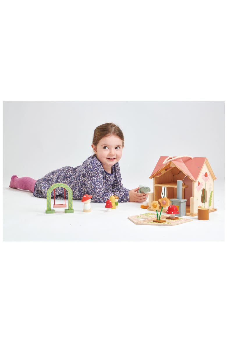 Rosewood Cottage Wooden Dollhouse Set, Alternate, color, MULTI