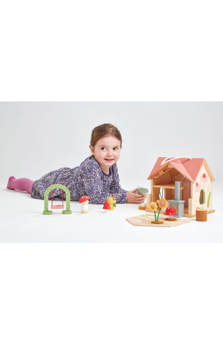 Tender Leaf Toys Rosewood Cottage Wooden Dollhouse Set, Alternate, color, Multi