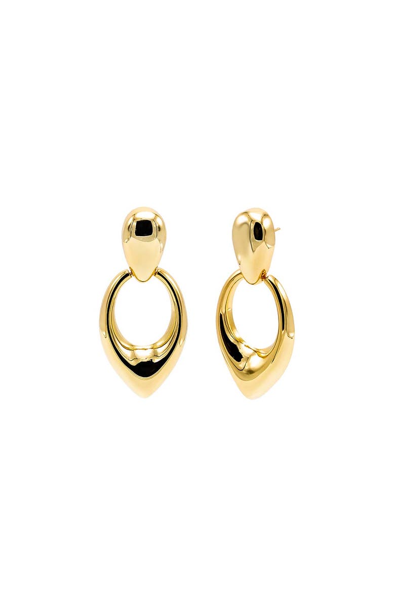 BY ADINA EDEN Solid Fancy Drop Stud Earring, Main, color, 