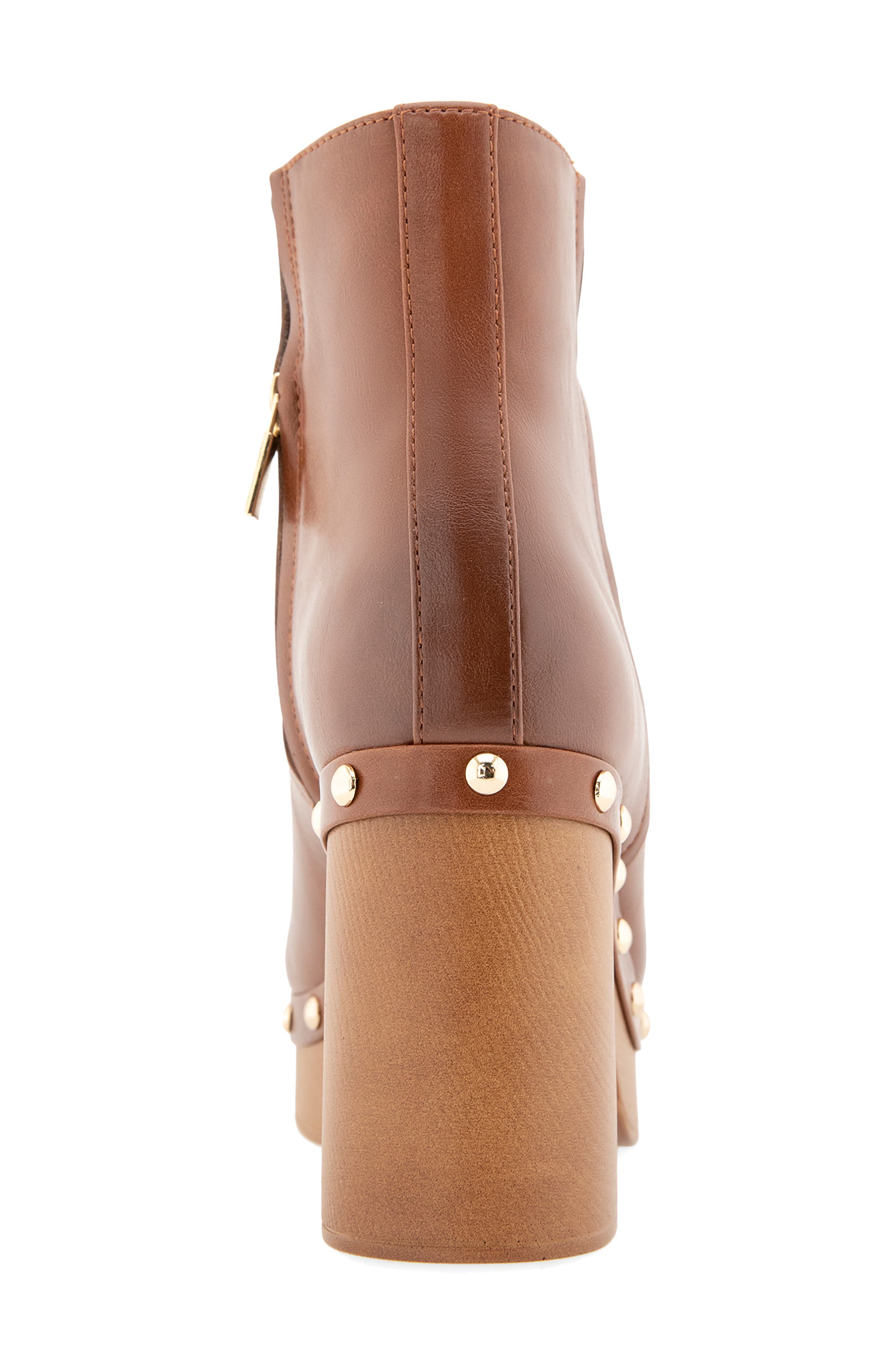 Wally Faux Leather Bootie, Alternate, color, WHISKEY