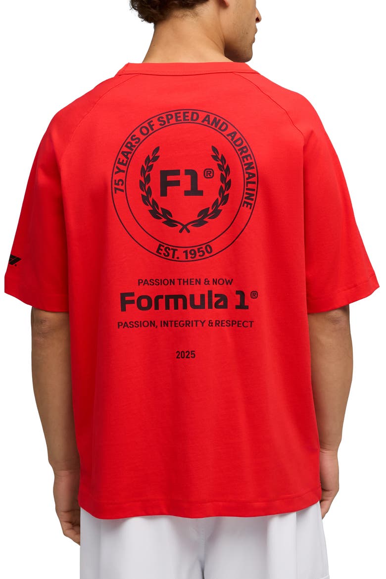 F1 75 Years Cotton Graphic T-Shirt, Alternate, color, POP RED