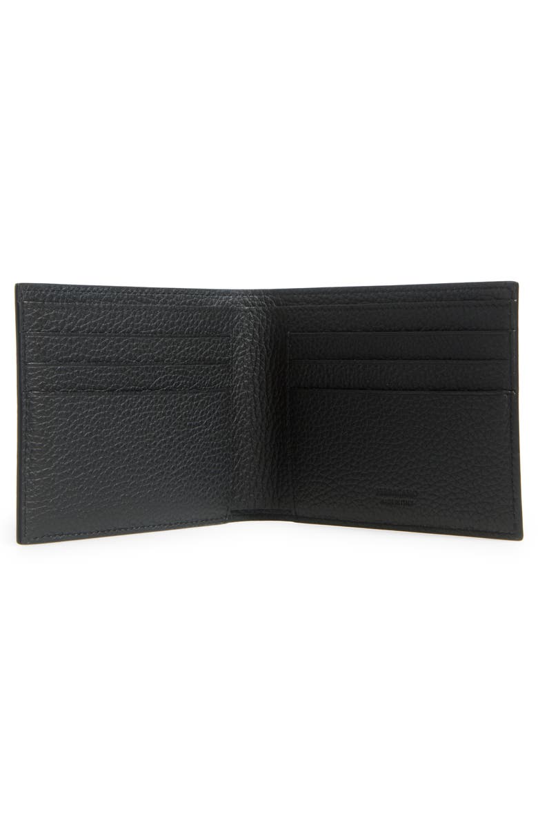 FERRAGAMO Monogram Coated Canvas Bifold Wallet, Alternate, color, Nero/ Grigio