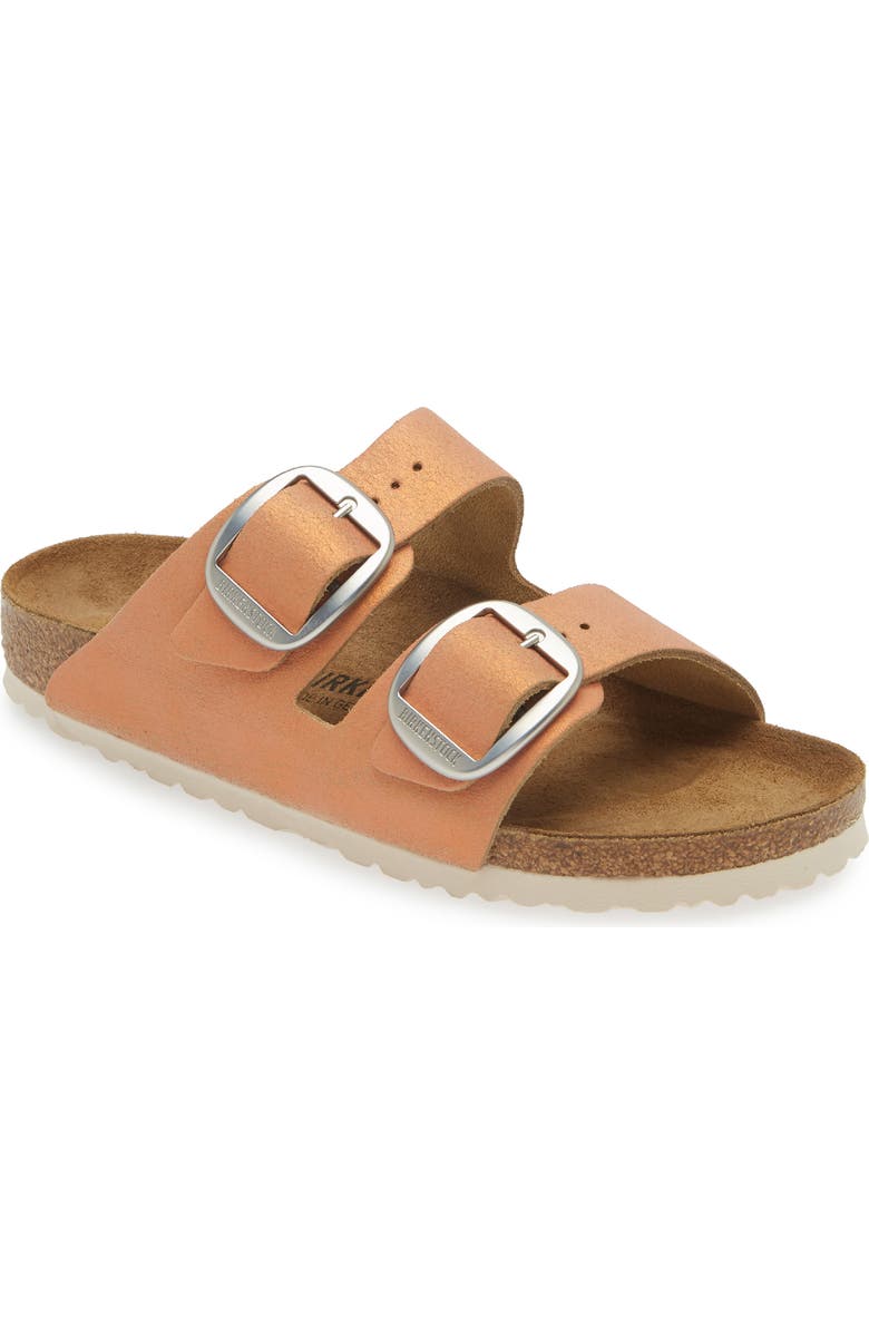 Birkenstock Arizona Big Buckle Slide Sandal - Discontinued, Main, color, Warm Coral
