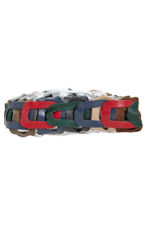 Sc103 Links Leather Shoulder Bag In Multi