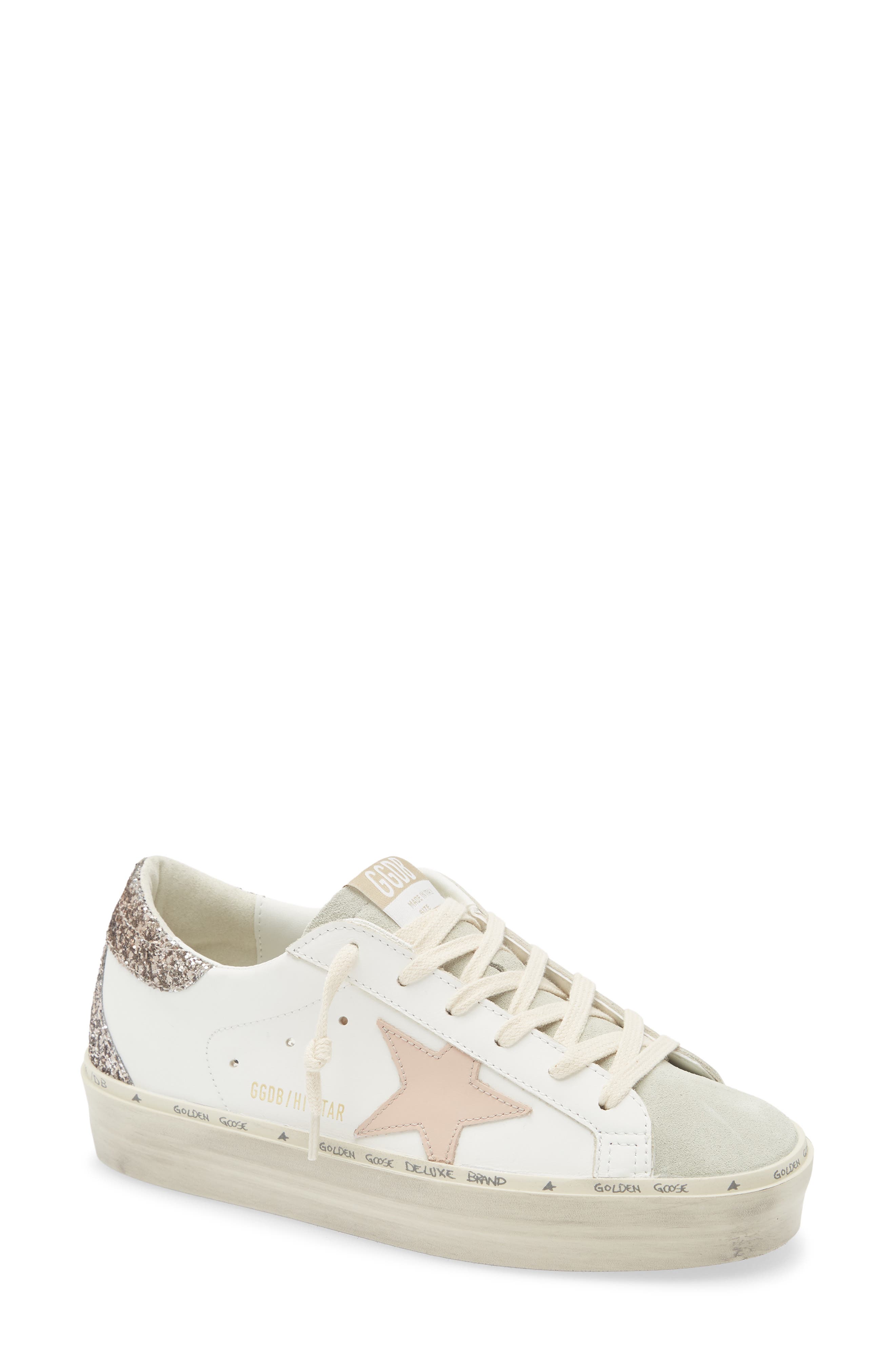 Golden Goose Hi Star Platform Sneaker, Main, color, White/ Ice/ Moonlight/ Cinder