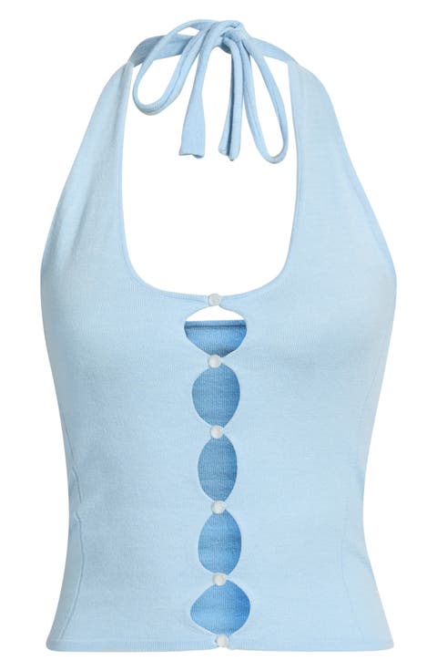 Melina Cutout Halter Top
