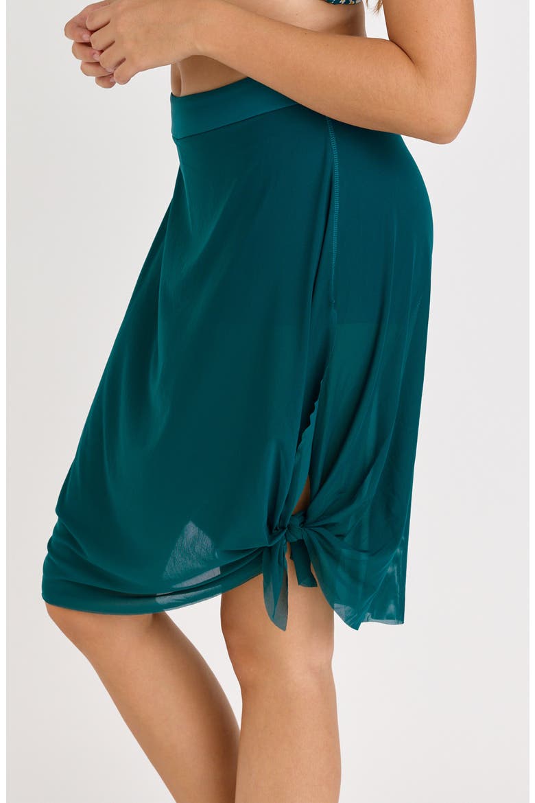 3in1 Swim Skirt With Attached Shorts, Alternate, color, Dark Jade