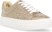 Betsey Johnson Sidny Crystal Pavé Platform Sneaker