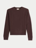 Gobi Cashmere Cropped Crewneck Cashmere Sweater