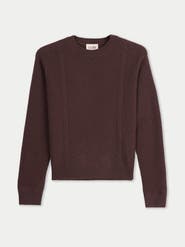 Gobi Cashmere Cropped Crewneck Cashmere Sweater