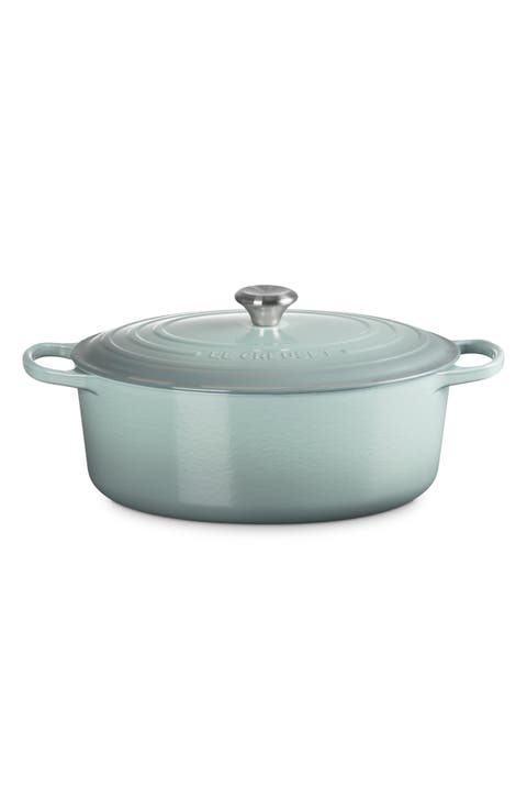 Signature 8-Quart Oval Enamel Cast Iron French/Dutch Oven