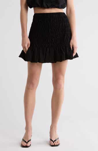 Leith Smocked Miniskirt