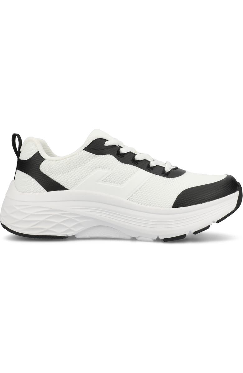 Journee Collection Marshel Casual Sneaker, Alternate, color, White/ Black