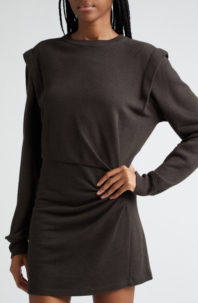 Isabel Marant Étoile Michaela Ruched Long Sleeve Sweater Dress, Alternate, color,
