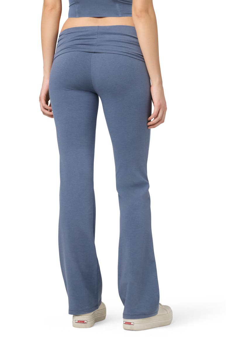 Softie Cotton Blend Fold Over Pants, Alternate, color, GRISAILLE