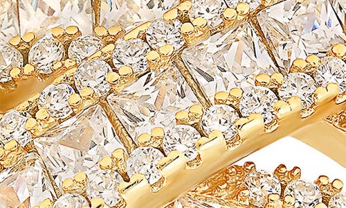 Queen Jewels Crossover Highway Cubic Zirconia Ring In Gold
