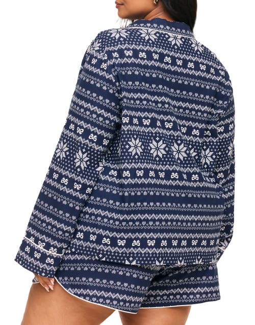 Adore Me Cecelia Pajama Set In Novelty Blue