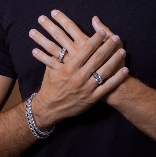 Anna Zuckerman 2.50 Carat Fortuna Wedding Band In Metallic