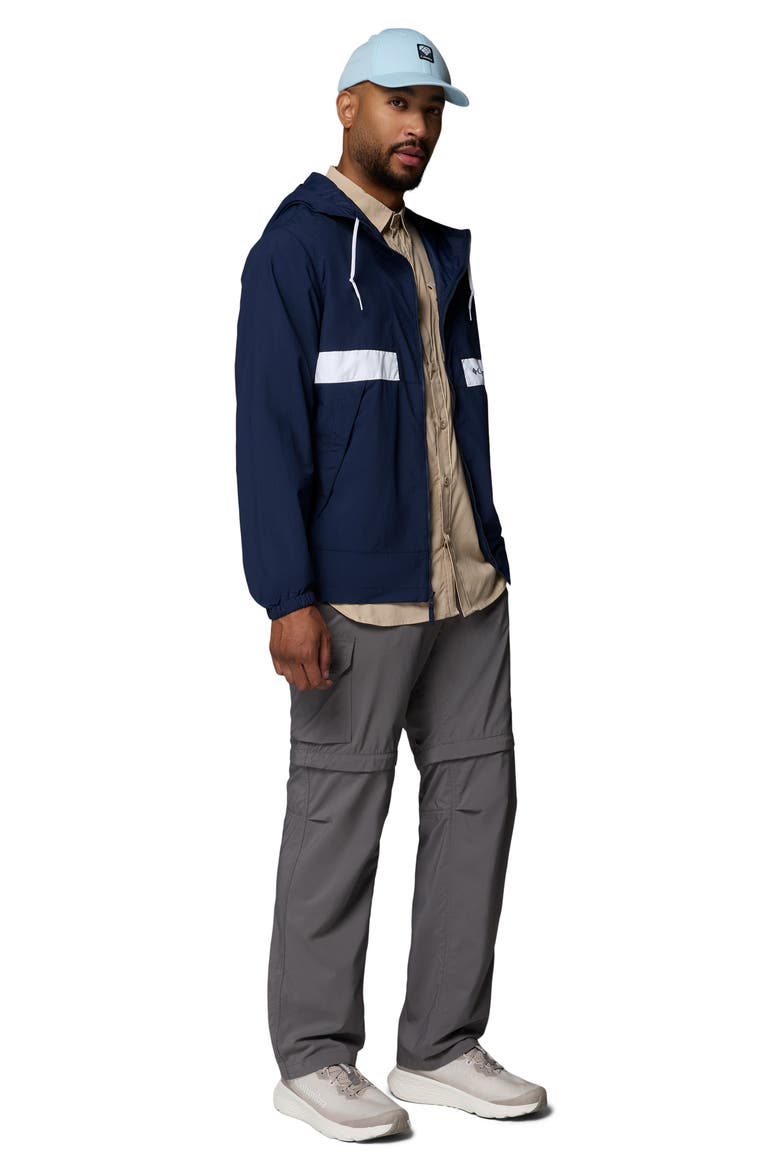 Spire Valley Water Repellent Windbreaker, Alternate, color, COLLEGIATE NAVY/ WHITE