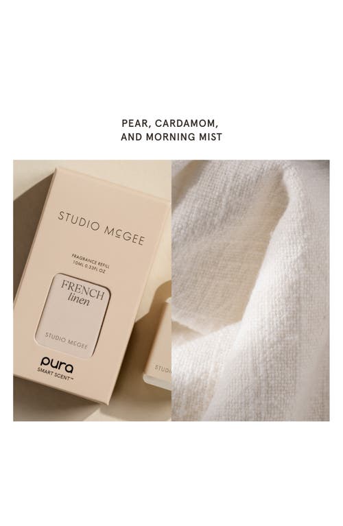 Pura X Studio Mcgee French Linen 2-pack Diffuser Fragrance Refills In French Linen