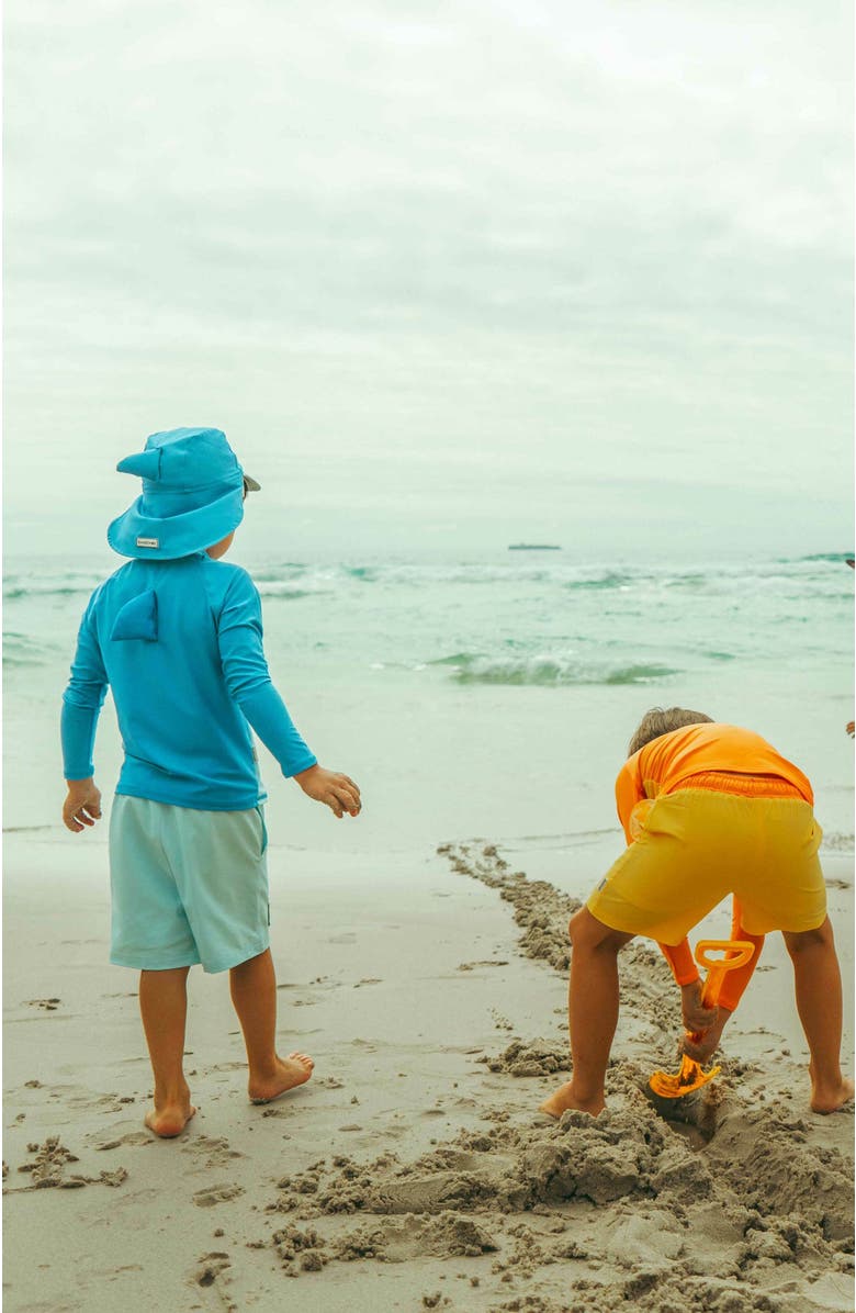 Roarsome Reef Swim Trunk, Alternate, color, Blue