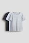 selected Light Gray Melange/Striped