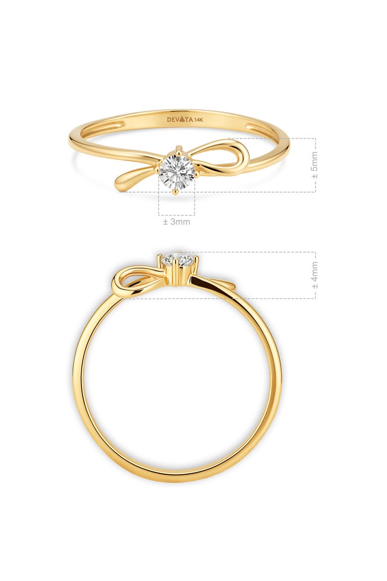 Love Knot Ring in 14K Gold, 5mm, Alternate, color, Gold