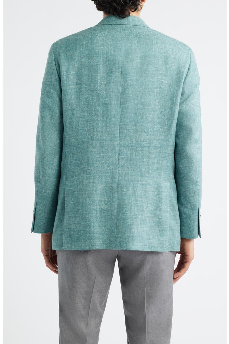 Hyperlight Soft Light Green Mélange Silk & Linen Blend Sport Coat, Alternate, color, LIGHT GREEN