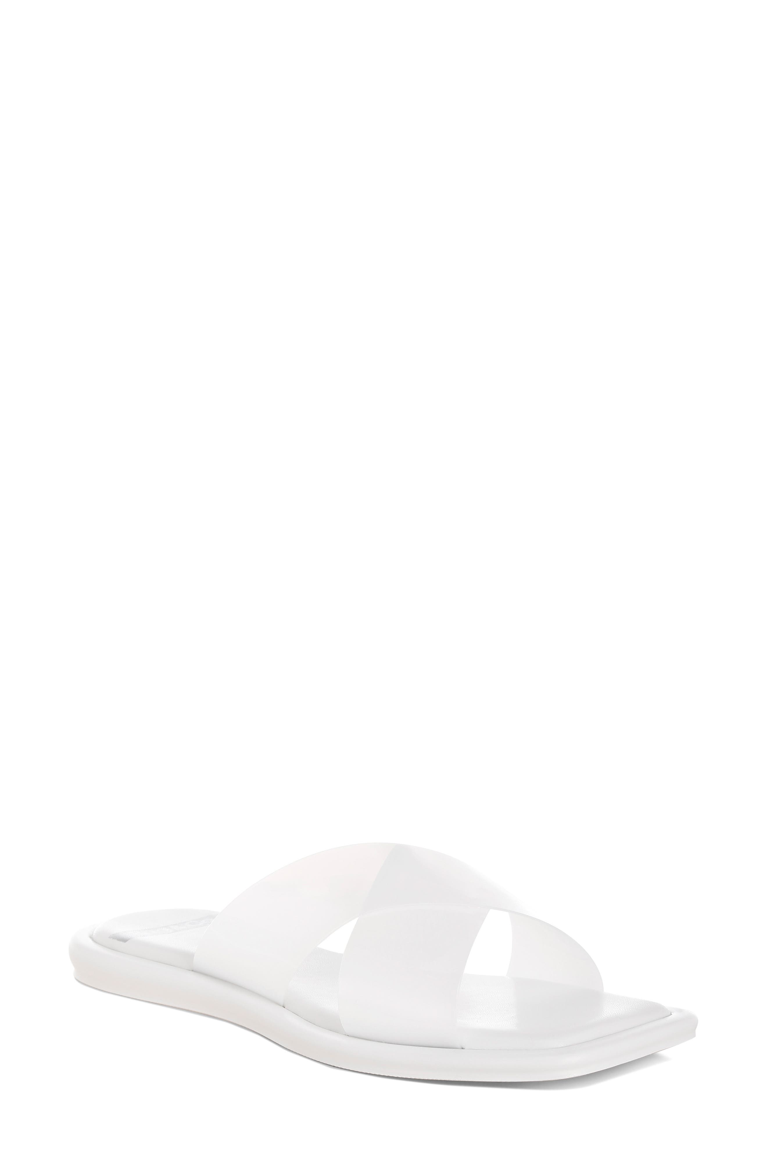 Kimama Slide Sandal, Main, color, WHITE